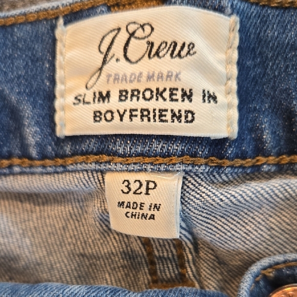 J. Crew Distressed Straight Leg Jeans - Blue - Picture 2 of 4